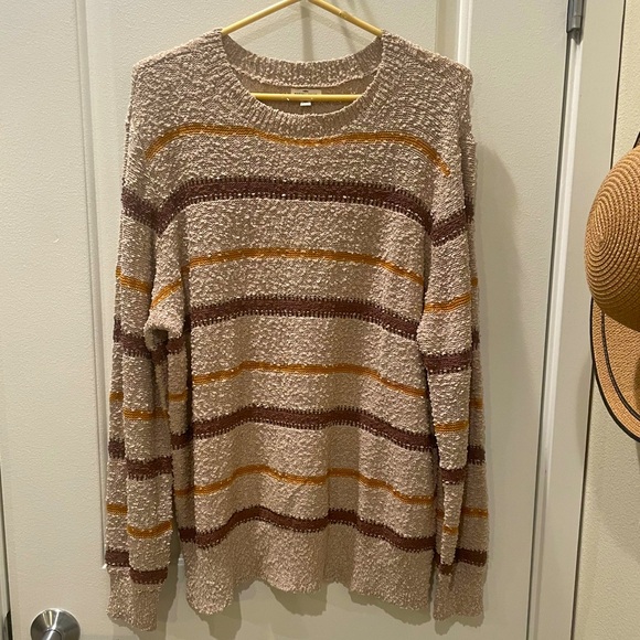NEW…Mason & Belle Striped Sweater - Picture 1 of 4